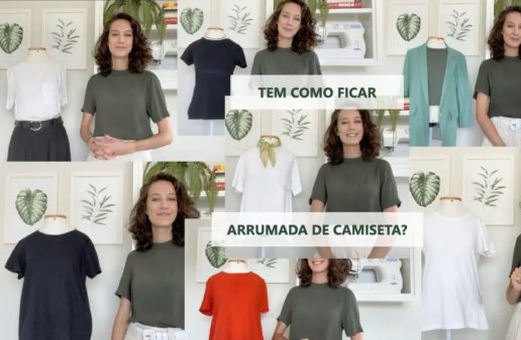 Tem como ficar arrumada de camiseta?